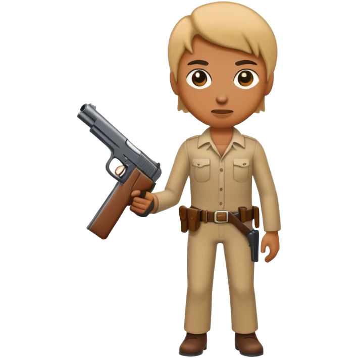 For with gun emoji