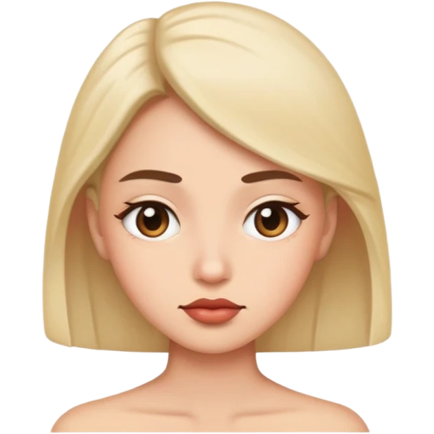 Side eye with lip up emoji