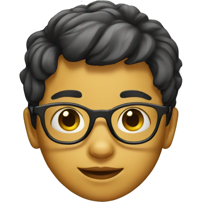 Child with glasses  emoji