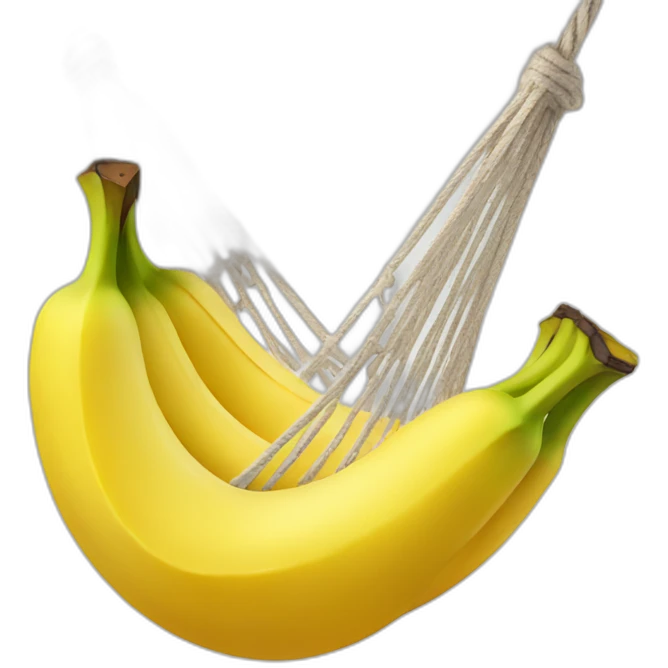 Banana in a hammock emoji