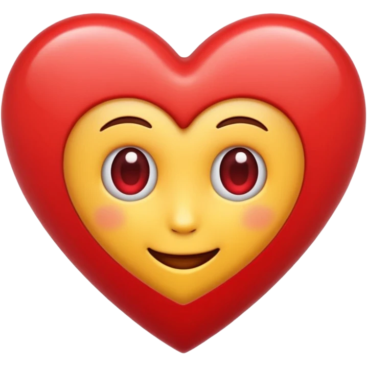 an emoji for fullscreen in red and cartoonstyle emoji