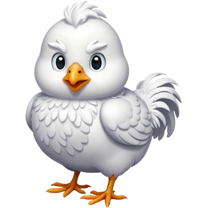 White christmas chicken emoji