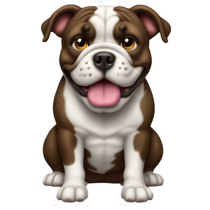 bull dog black emoji
