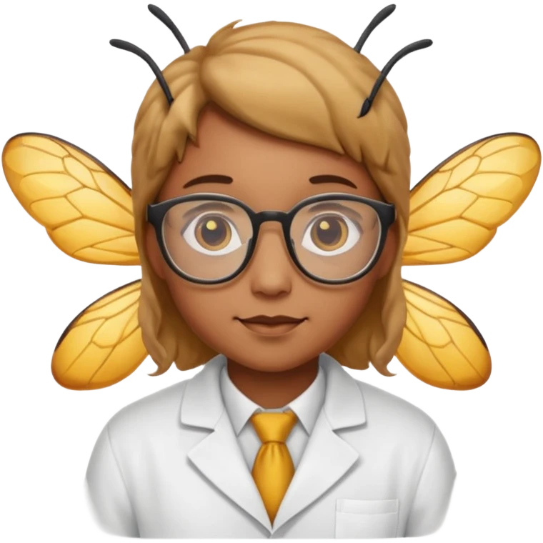 bee who's a scientist emoji