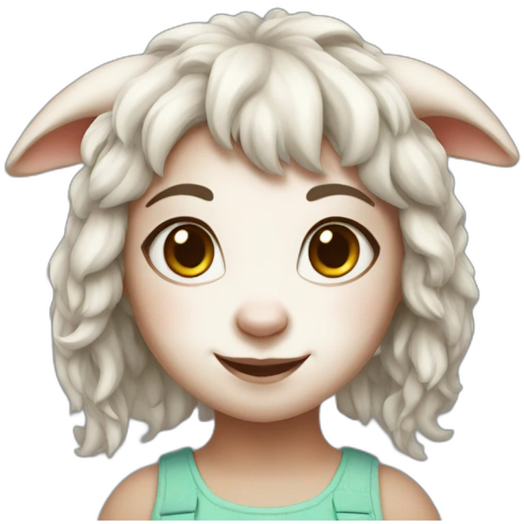 Goat girl emoji