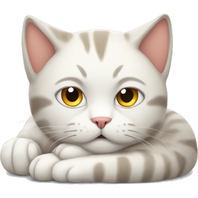 Tired cat emoji