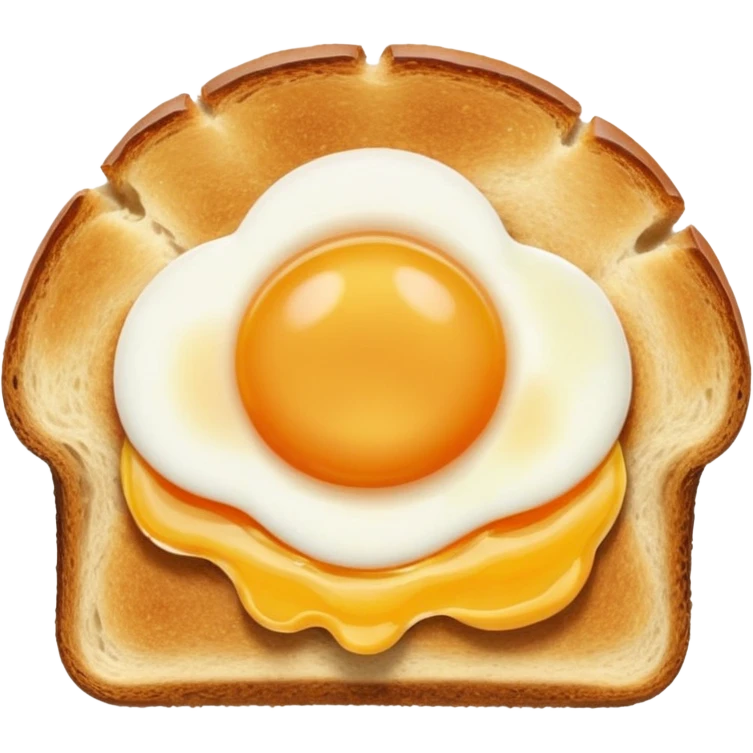 Egg in a sour dough bread emoji