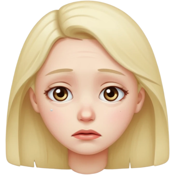 sad girl emoji