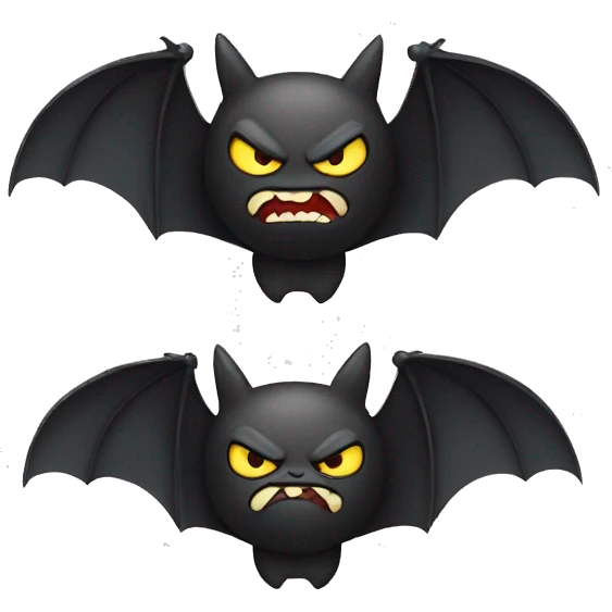 angry bat emoji