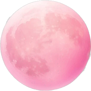 Light pink pink moon emoji