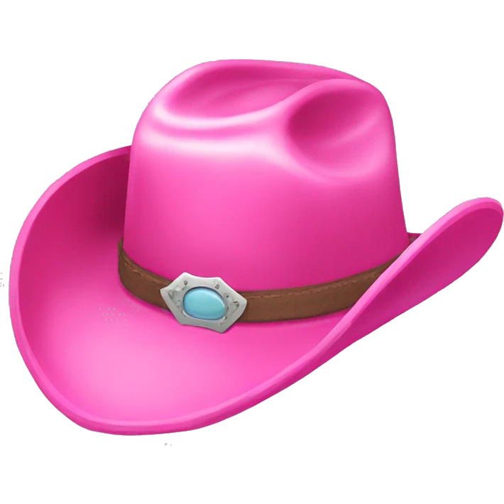 Pink cowboy hat emoji