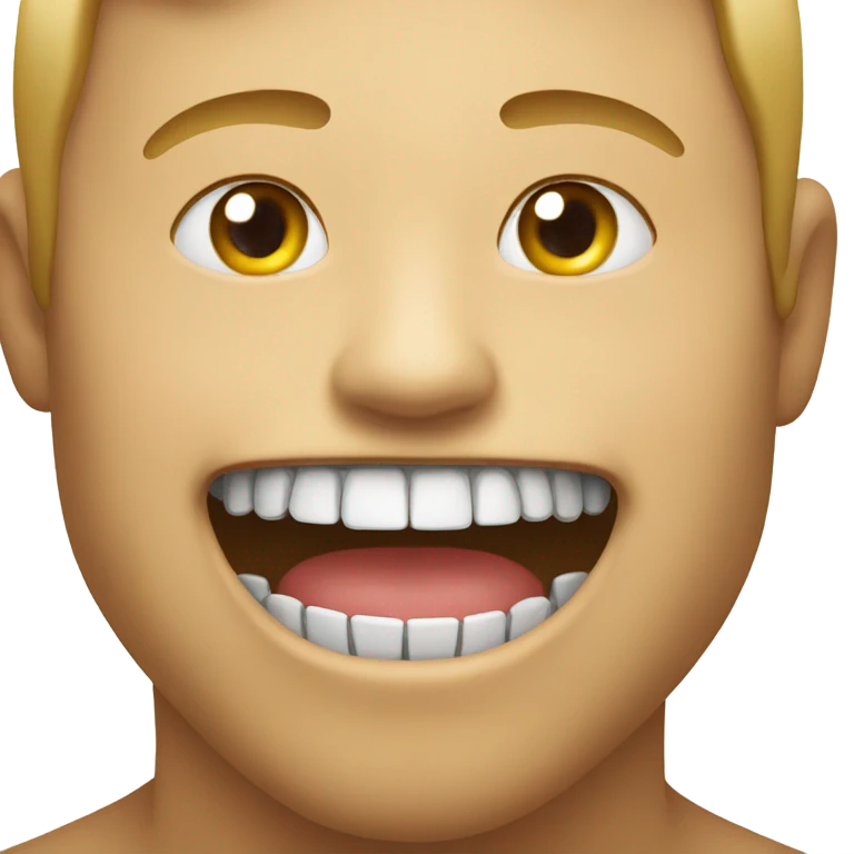 Smiley emoji with grills in teeth emoji