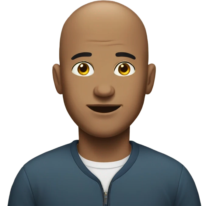 bald man  indoors emoji