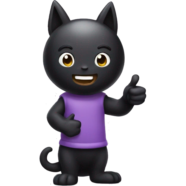 Purple kuromi giving thumbs up emoji