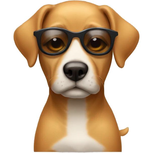 Un perro con gafas de sol  emoji