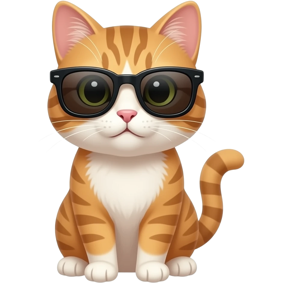 Cat wearing sunglasses emoji
