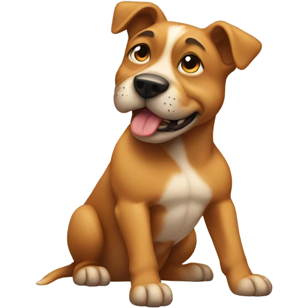 Dog with muscles  emoji