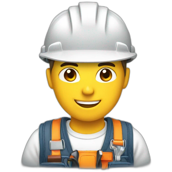 electrician with phone emoji