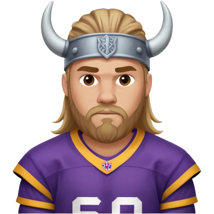 A Viking in a Justin Jefferson jersey  emoji