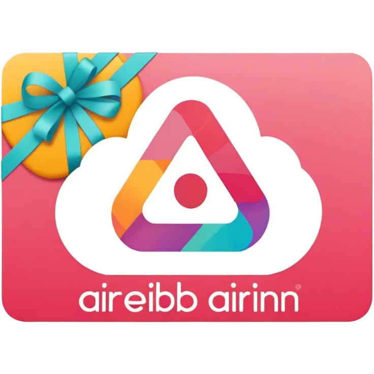 gift card with logo airbnb emoji