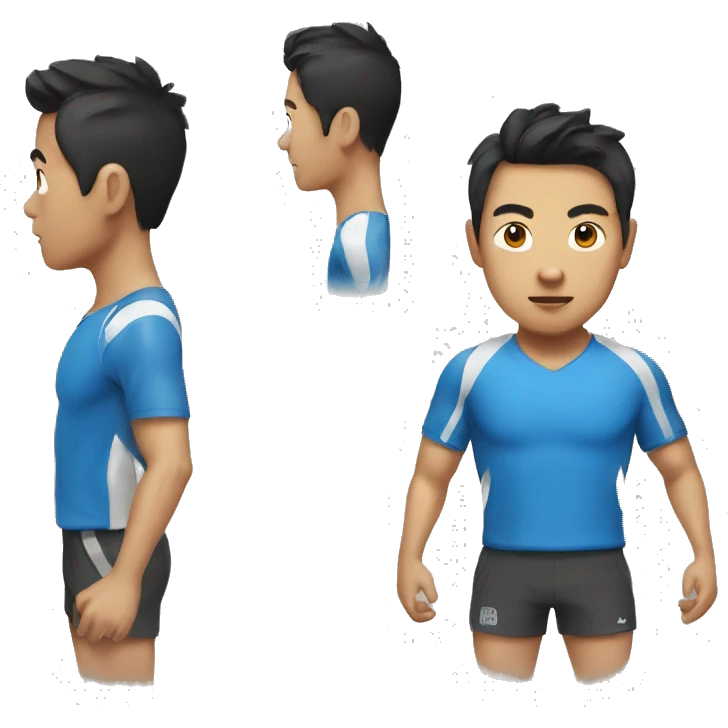Sporty asian guy  emoji