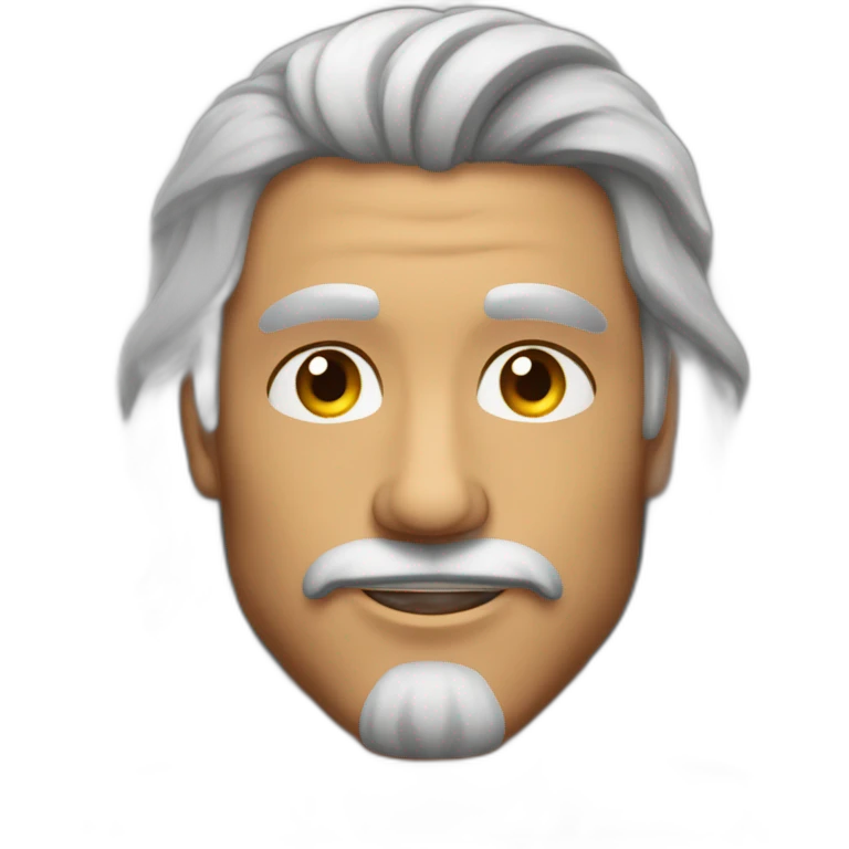 Homme musclé au cheveux long emoji