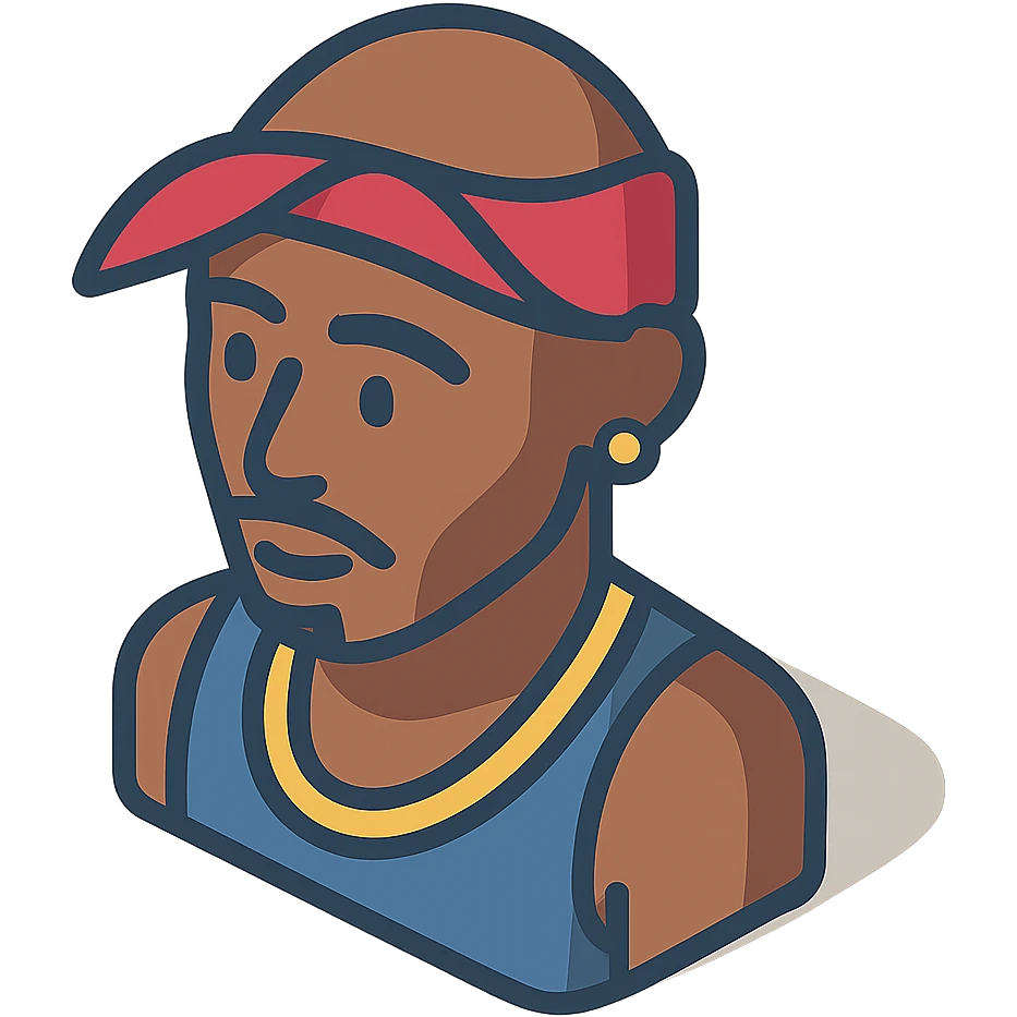 2Pac rapper emoji