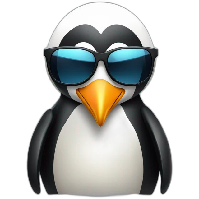 Pinguin-wearing-sunglasses emoji