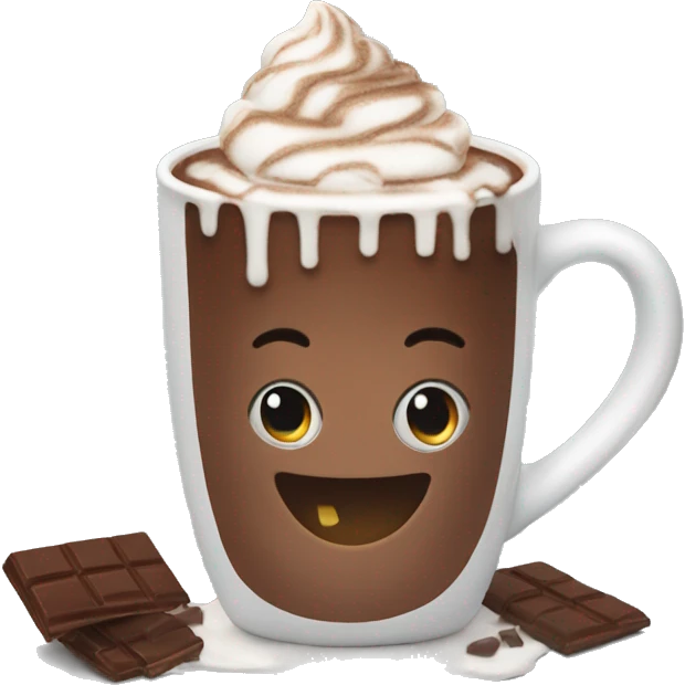 Hot chocolate emoji