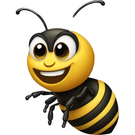 Bee bringing forth little treats  emoji