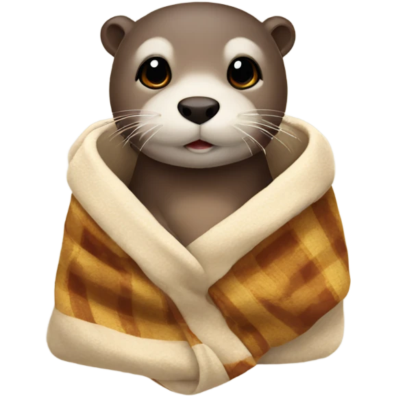 Otter wearing Blanket  emoji