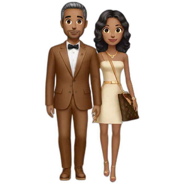 Louis Vuitton latin Couple emoji
