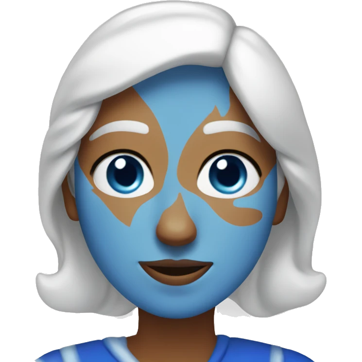 blue christmas santa white woman emoji