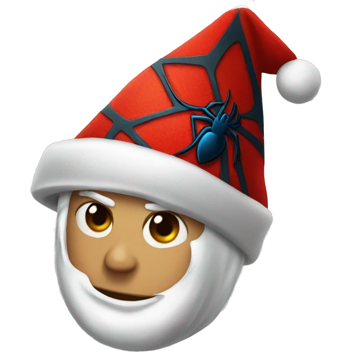 Xmas Spider-Man Santa hat emoji