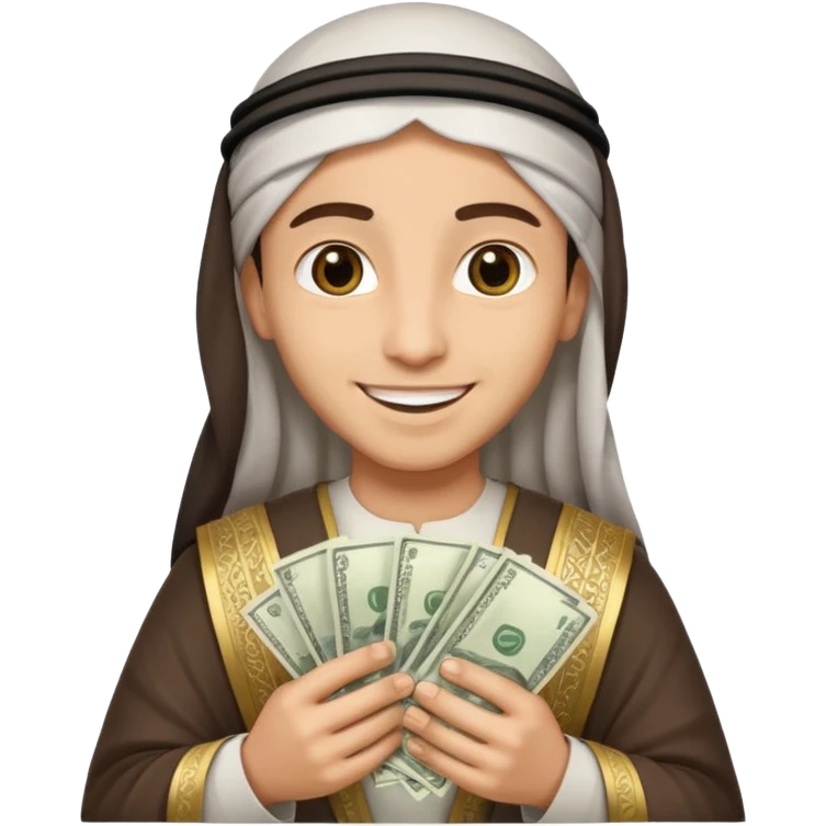 Un árabe con mucha plata  emoji