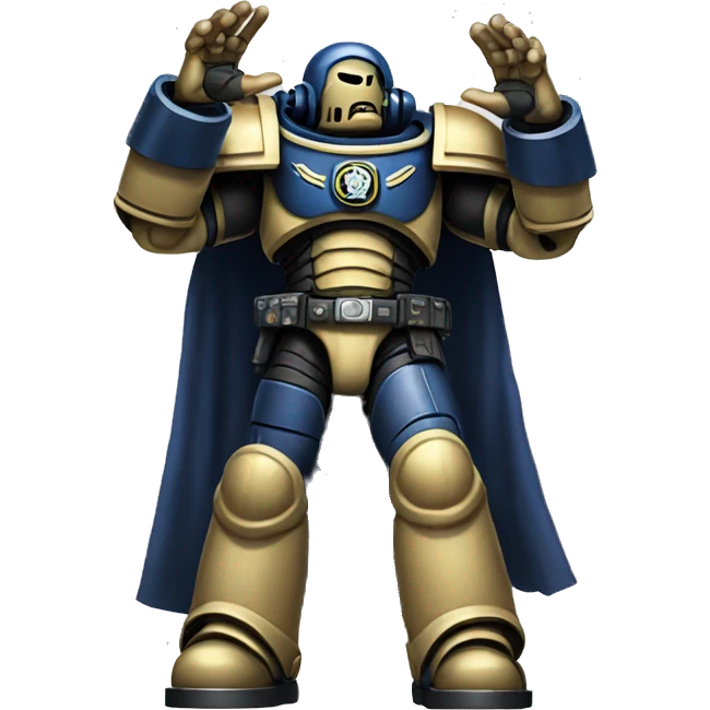 space marine raised hands only emoji