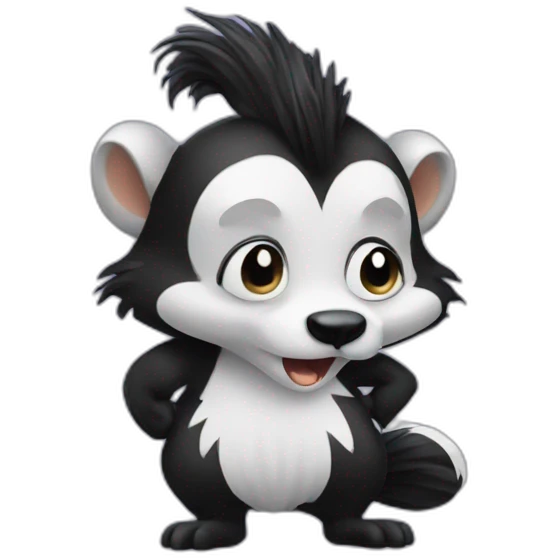 Stinky skunk emoji