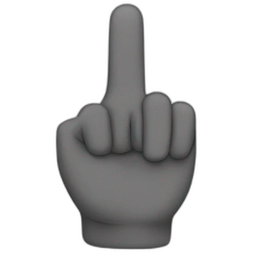 Thumb and pointer finger emoji