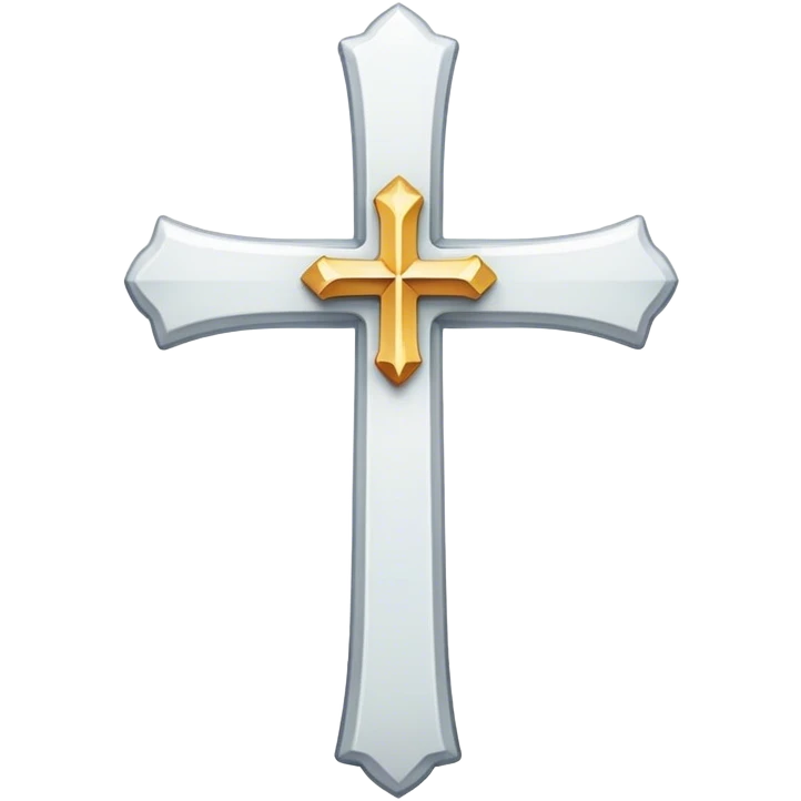 Beautiful White Cross emoji