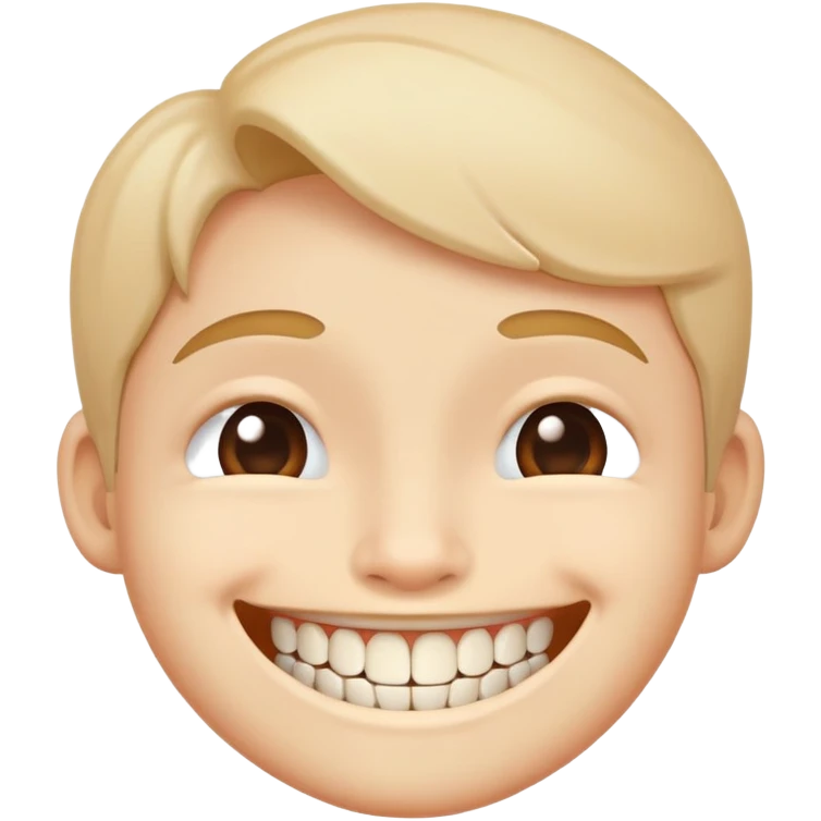 smiling shy with teeth emoji