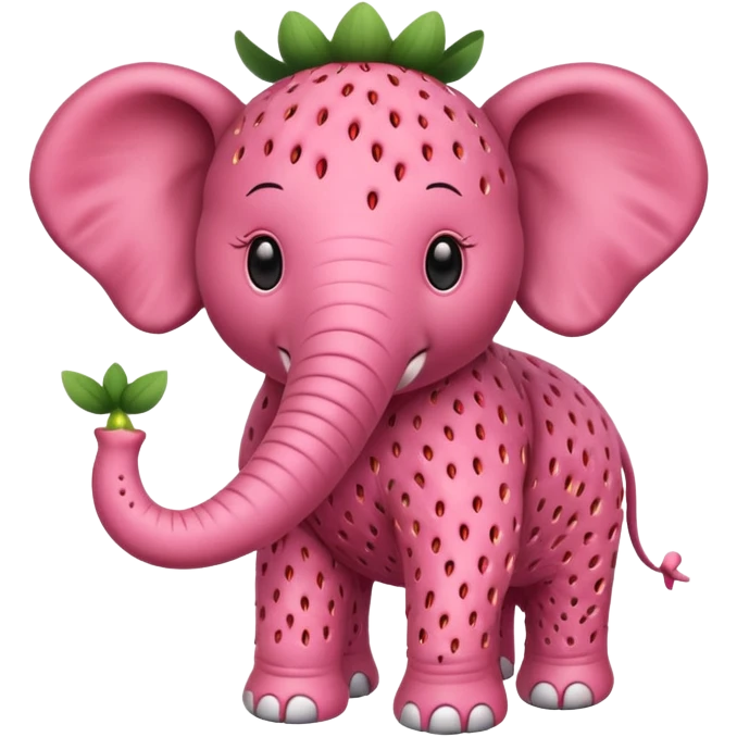 Strawberry elefant emoji