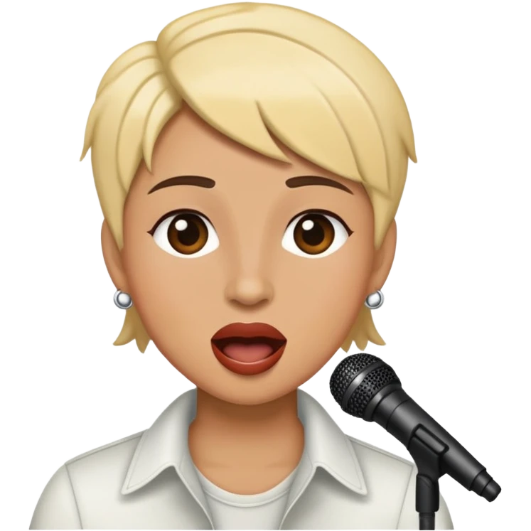Singing lesbian  emoji