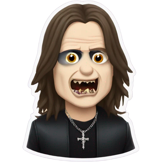 ozzy osbourne biting like a vampire emoji
