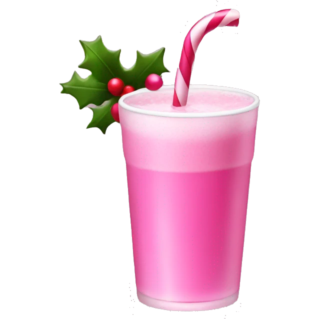 pink christmas drink emoji