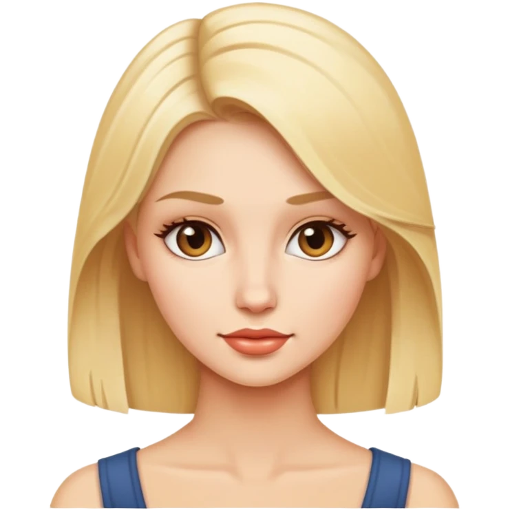 Красивая блондинка emoji