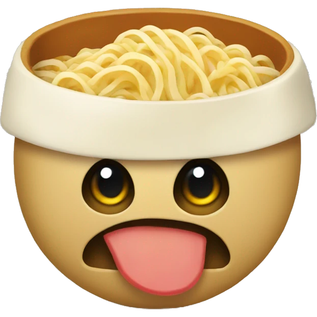 Ramen in potato  emoji