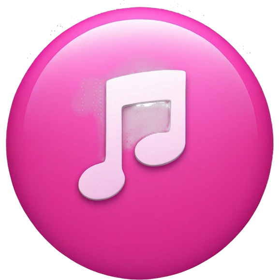 Pink Spotify logo emoji