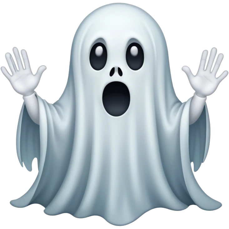 Scary ghost emoji