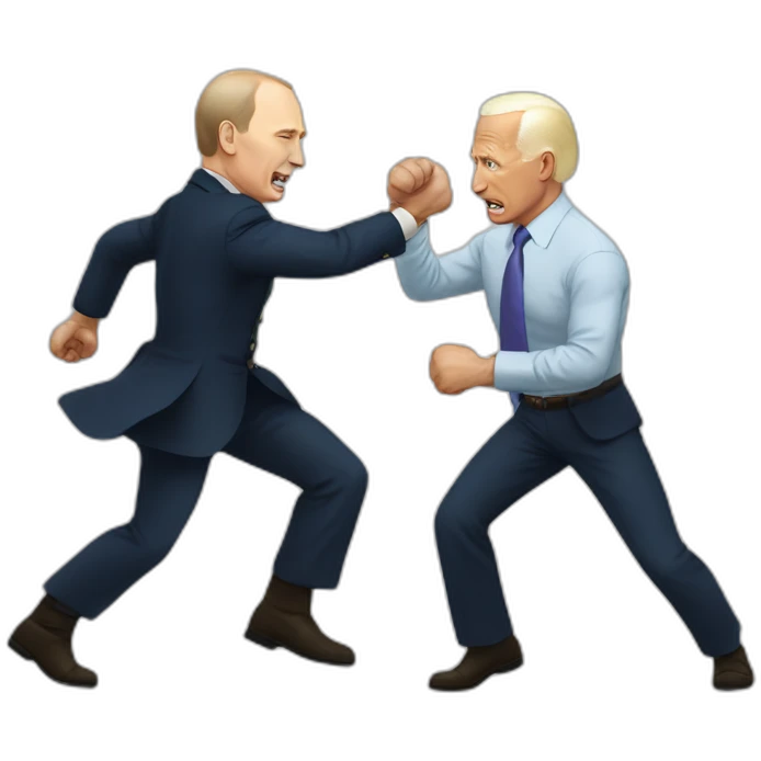 Putin fight with biden emoji