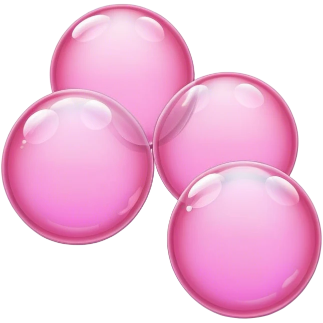 🫧, pink,transparent,3 emoji